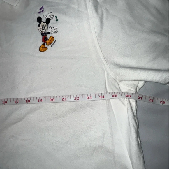 Disney Mickey Mouse Embroidered Polo Shirt White Size 2X - Picture 4 of 6
